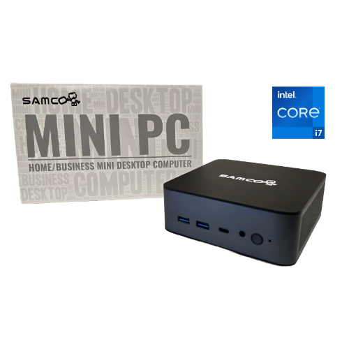Samco GT01-760 Mini Desktop PC Intel Core 11th Gen i7-11390H 16GB RAM 512GB SSD Wi-Fi 6 BT 5.0 Windows 11 Pro