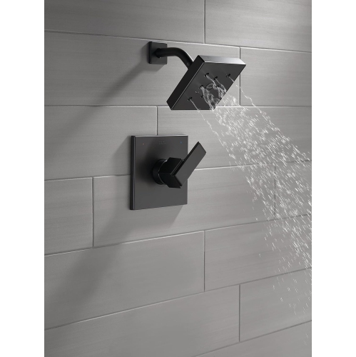 Delta Faucet Ara 14 Series Single-Function Shower Faucet Set, Single-Spray H2Okinetic Shower Head
