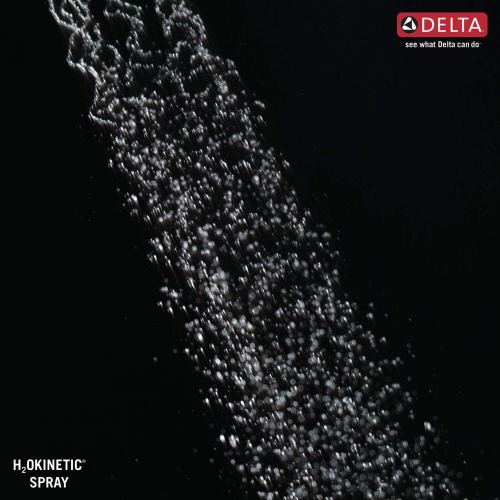 Delta Faucet Ara 14 Series Single-Function Shower Faucet Set, Single-Spray H2Okinetic Shower Head