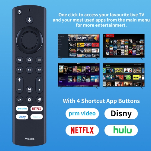 Nouveau remplacement CT-95018 pour la télécommande de téléviseur Voice Fire de Toshiba 50C350KU 65C350KU TF-50A1810U19