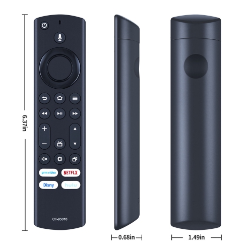 Nouveau remplacement CT-95018 pour la télécommande de téléviseur Voice Fire de Toshiba 50C350KU 65C350KU TF-50A1810U19