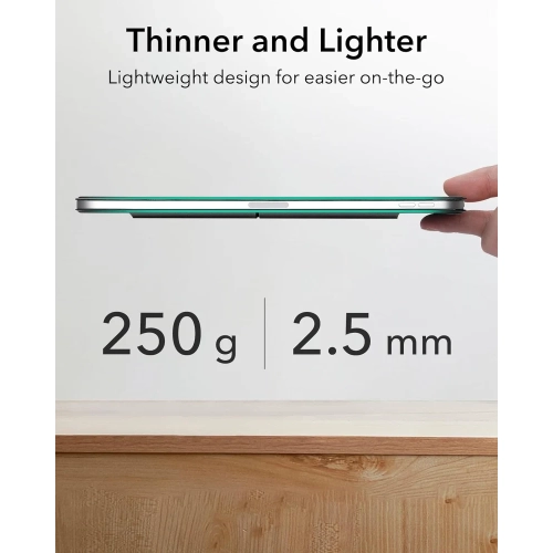 iPad Air 11 Inch Case M2 - Slim Trifold Stand, Magnetic Attachment, Supports Pencil Pro/USB-C - Fits 6th/5th/4th Gen, Black - Rebound Series