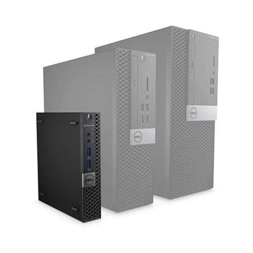 Refurbished - Dell Optiplex 7040 Micro Tower PC (Intel Quad Core i5-6500T/8GB RAM/256GB SSD/HDMI/VGA/Win 10)