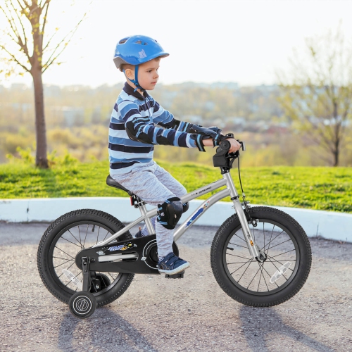 Costway 16-Inch Kid's Bike for 4-7 Years Old with Adjustable Saddle & Anti-slip Handlebar