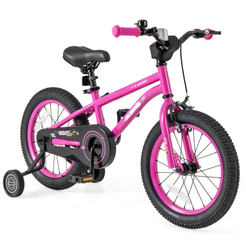 Vélo pour enfants de 16&nbsp;po de Costway pour enfants de 4-7 ans avec selle réglable et guidon antidérapant