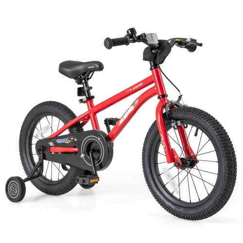 Vélo pour enfants de 16&nbsp;po de Costway pour enfants de 4-7 ans avec selle réglable et guidon antidérapant