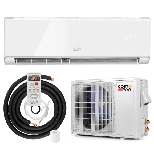 Costway 18000BTU Wifi Enabled Mini Split Air Conditioner & Heater with Heat Pump