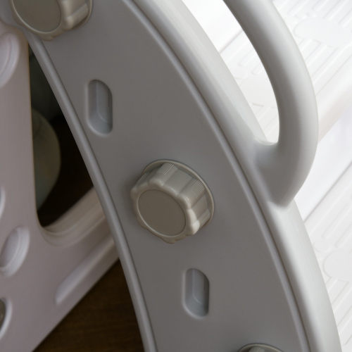 Glissoire pour tout-petits de Qaba, 4 en 1 pour enfants âgés de 1-3 ans avec panier de basketball, bloc d'escalade, télescope, panier de rangement,