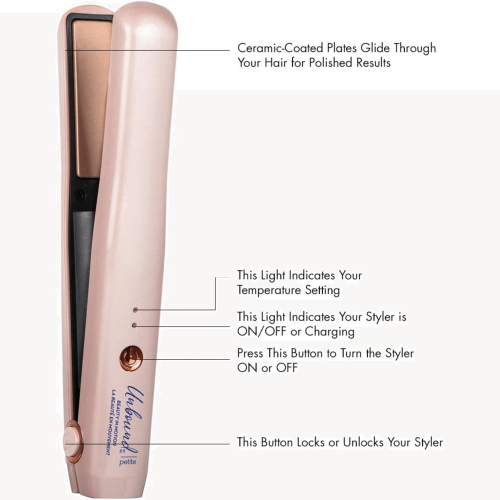 Fer plat sans fil en céramique Unbound Petite de Conair no CR310C