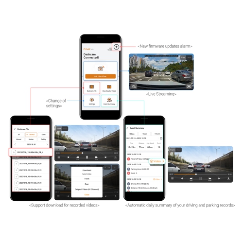 FineVu GX4K 4K UHD Dual-Channel Dashcam