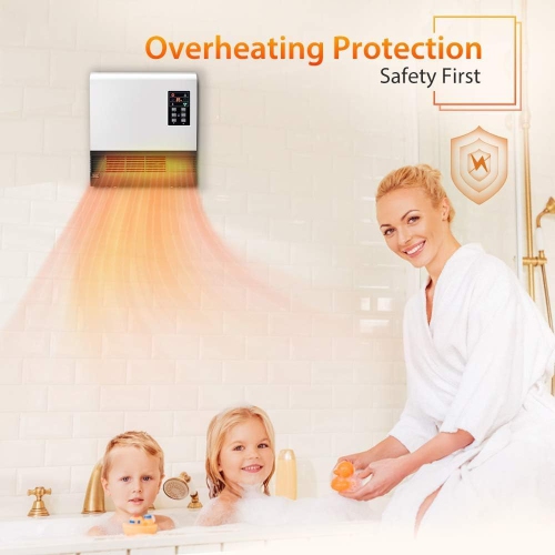 Nordic Hygge 1500-Watt Wall Mounted or Floor Portable Space Heater Infrared Quartz, Timer, Thermostat, Overheat Protection, ETL certificate