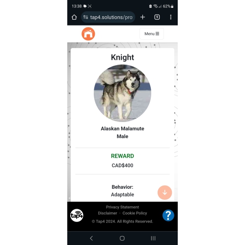 Tap4 Solutions NFC / QR Pet ID