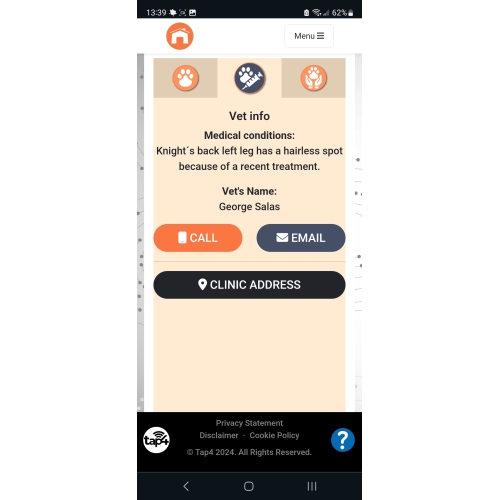 Tap4 Solutions NFC / QR Pet ID