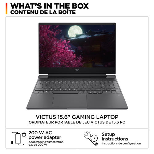 HP Victus 15.6" Gaming Laptop - Mica Silver