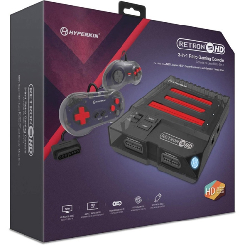 HYPERKIN  Space Retron 3 HD Nes/fc Snes/sfc Genesis/md Retro System [] In Black