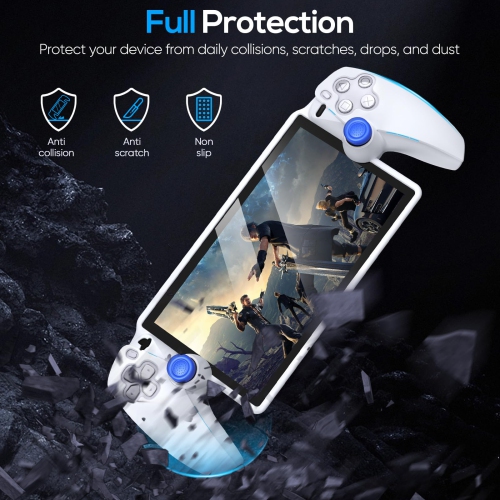 Étui protecteur pour PlayStation Portal, étui souple en silicone avec protection complète et capuchons antidérapants antidérapants pour PS5 Portal