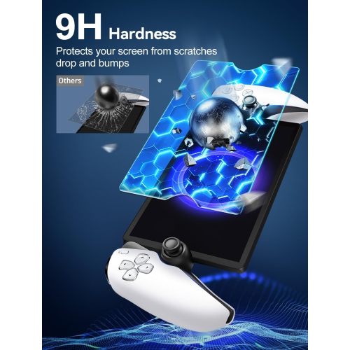 Paquet de 2 protecteurs d'écran en verre trempé pour le lecteur à distance portail PlayStation portable 8&nbsp;po 2023, protecteur d'écran