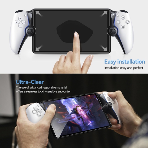 Paquet de 2 protecteurs d'écran en verre trempé pour le lecteur à distance portail PlayStation portable 8&nbsp;po 2023, protecteur d'écran