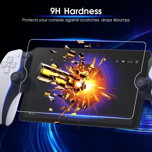 3 Packs Screen Protector Tempered Glass for PlayStation Portal Remote Player 8 inch 2023, Transparent HD Clear Anti-Scratch Screen Protector