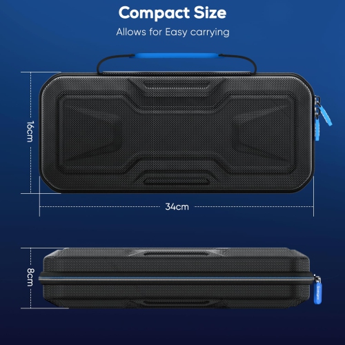 Étui de transport pour Portal de PlayStation, sac à main de voyage rigide pour Portal de PS5 po, étui de protection complète, noir (bleu)
