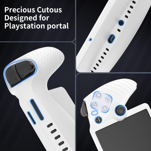 Étui protecteur pour PlayStation Portal, protecteur souple en silicone pour PS Portal Accessoires avec absorption des chocs, antidérapant et