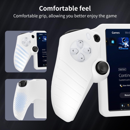 Étui protecteur pour PlayStation Portal, protecteur souple en silicone pour PS Portal Accessoires avec absorption des chocs, antidérapant et