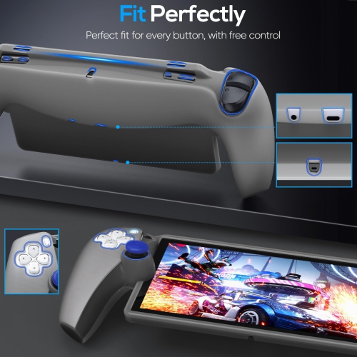 Étui de protection pour portail PlayStation, étui souple en silicone avec protection complète et accessoires antidérapants pour télécommande Portal