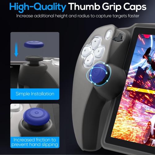 Étui de protection pour portail PlayStation, étui souple en silicone avec protection complète et accessoires antidérapants pour télécommande Portal