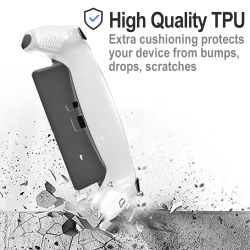 Clear Case with Screen Protectors for Playstation Portal- Soft TPU Back Case,Anti-Scratch Protective Clear Cover Skin and 2-Pack Tempered Glass