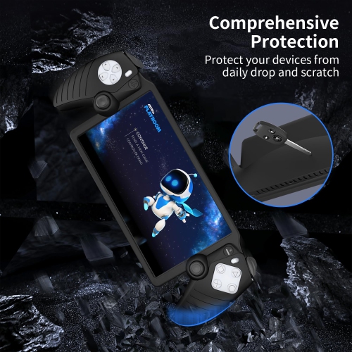 Étui protecteur pour PlayStation Portal, protecteur souple en silicone pour PS Portal Accessoires avec absorption des chocs, antidérapant et