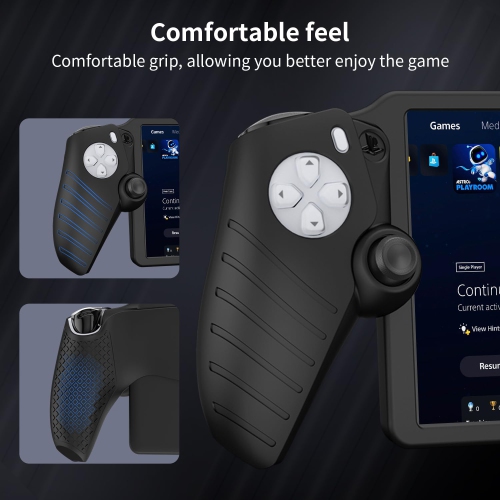 Étui protecteur pour PlayStation Portal, protecteur souple en silicone pour PS Portal Accessoires avec absorption des chocs, antidérapant et