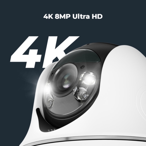 Reolink 4K Pan & Tilt Standalone Wireless Battery Camera, 5/2.4 GHz Dual-Band WiFi, Color Night Vision, Argus PT Ultra