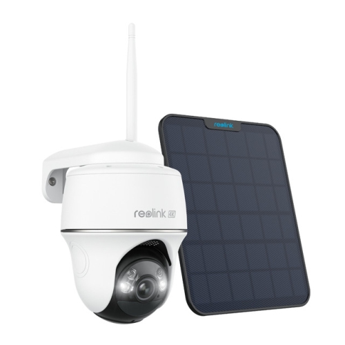 Reolink – caméra de sécurité sans fil Wi-Fi panoramique et inclinable 4K, alimentation par batterie/solaire, Wi-Fi bibande 5/2,4&nbsp;GHz, audio bidi