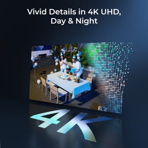 Reolink 4K Pan & Tilt Wireless WiFi Seucrity Camera, Battery/Solar Powered, 5/2.4 GHz Dual-Band WiFi, Two Way Audio, Argus PT Ultra