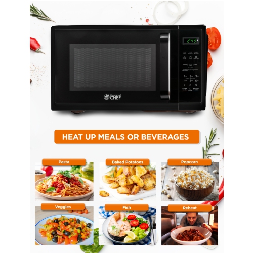 COMMERCIAL CHEF 0.9 Cu.Ft Countertop Microwave Oven