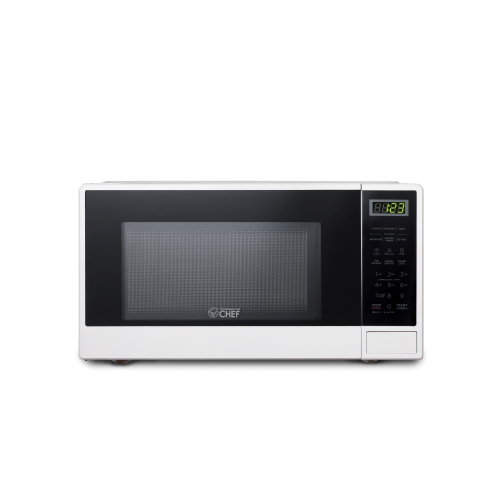 Commercial Chef Countertop Microwave, 1.1 Cubic feet, White