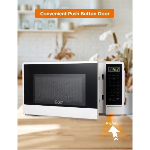 Commercial Chef Countertop Microwave, 1.1 Cubic feet, White