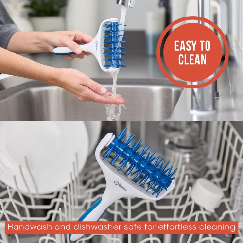 Chef Pomodoro Plastic Pizza Dough Roller - Durable Pizza Docker, Dough Docker, Pizza Dough Docker, Pizza Docker Roller (Teal)