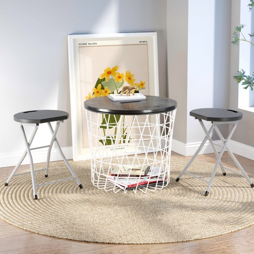 Costway 3 PCS Portable Folding Stools Lightweight Fishing Stool with 330 lbs Limited