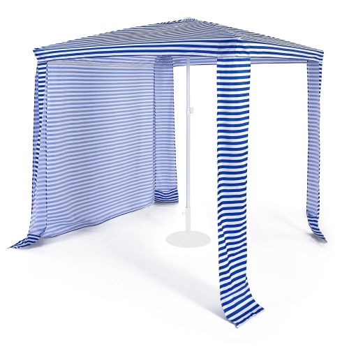 Costway 6.6' x 6.6' Foldable Beach Cabana Easy-Setup Beach Canopy W/ Carry Bag