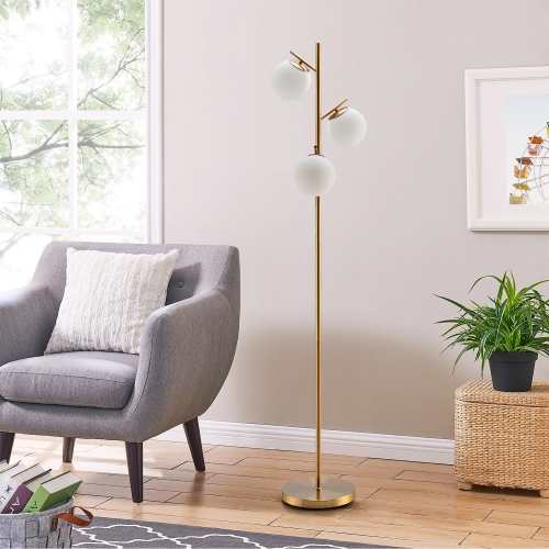 Costway 3-Globe&nbsp;Floor&nbsp;Lamp&nbsp;Modern&nbsp;Freestanding&nbsp;Lamp&nbsp;for&nbsp;Living&nbsp;Room&nbsp;w/Foot&nbsp;Switch