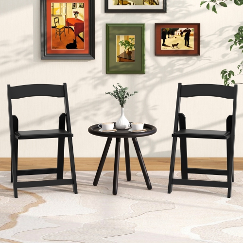 Gymax Set of 12 Dining Chairs w/ Rubber Wood Legs & Padded Seat for Home Office Events Black