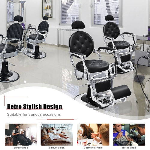 Costway Chair Salon Chair Hydraulic Recline Beauty Spa Styling Equipment