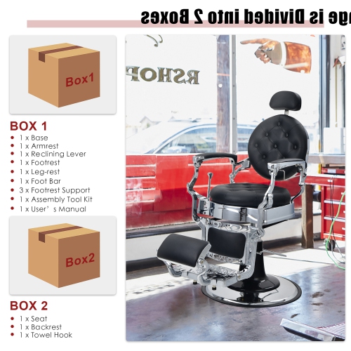 Costway Chair Salon Chair Hydraulic Recline Beauty Spa Styling Equipment