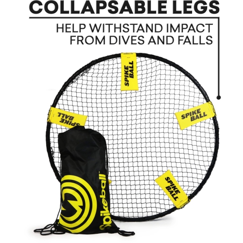 Spikeball Outdoor Portable Game Set, 4-pc, with Storage Bag, All Ages