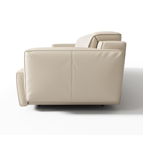 Valencia Valentina Leather Three Seats Recliner Sofa, Beige