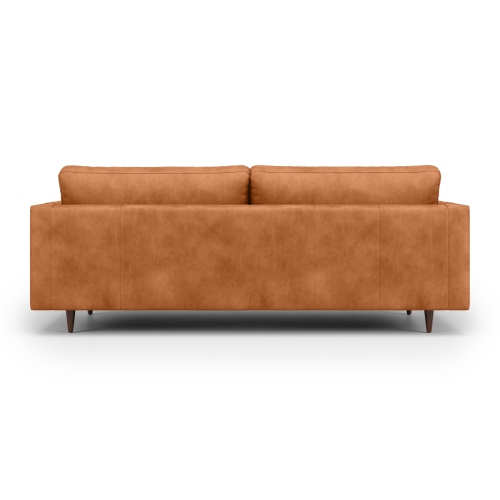Canapé Isabella en cuir grande, cognac
