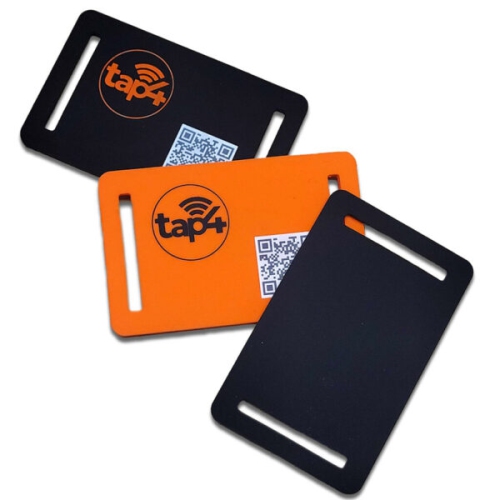 TAP4 SOLUTIONS  Nfc / Qr Silicone Stripe Tag - 3 Pieces