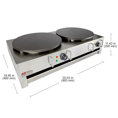 AP-584 Crepe Maker Commercial | Electric Double Pan Pancake Machine | 110V