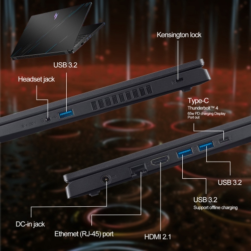 Acer Nitro V Gaming Laptop | Intel Core i5-13420H Processor | NVIDIA GeForce RTX 4050 Laptop GPU | 15.6" FHD IPS 144Hz Display | 32GB DDR5 | 1TB Gen